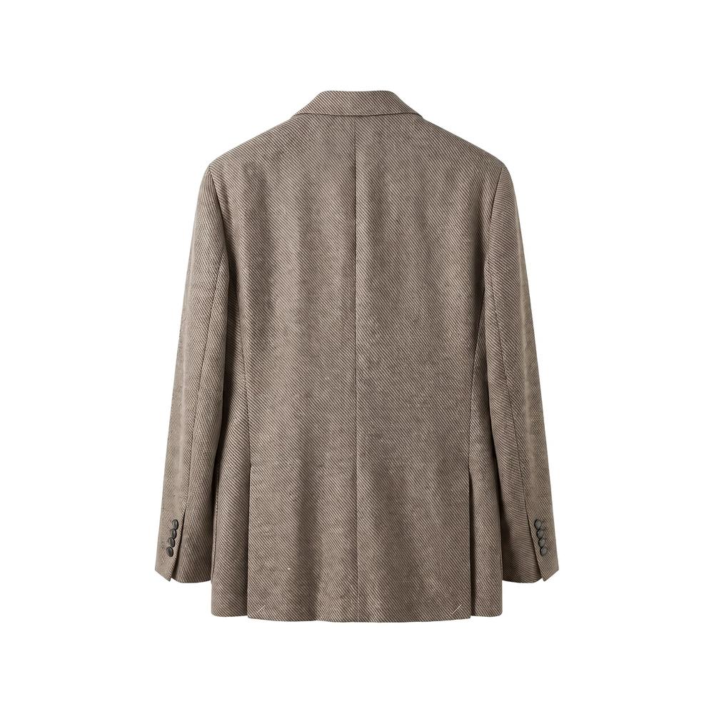 double-breasted herringbone blazer 2
