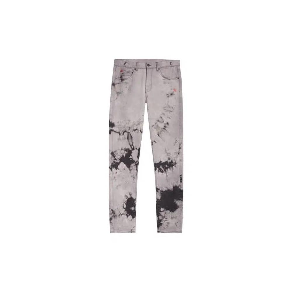 Off-White Узкие джинсы Tie Dye 'Черный' 1