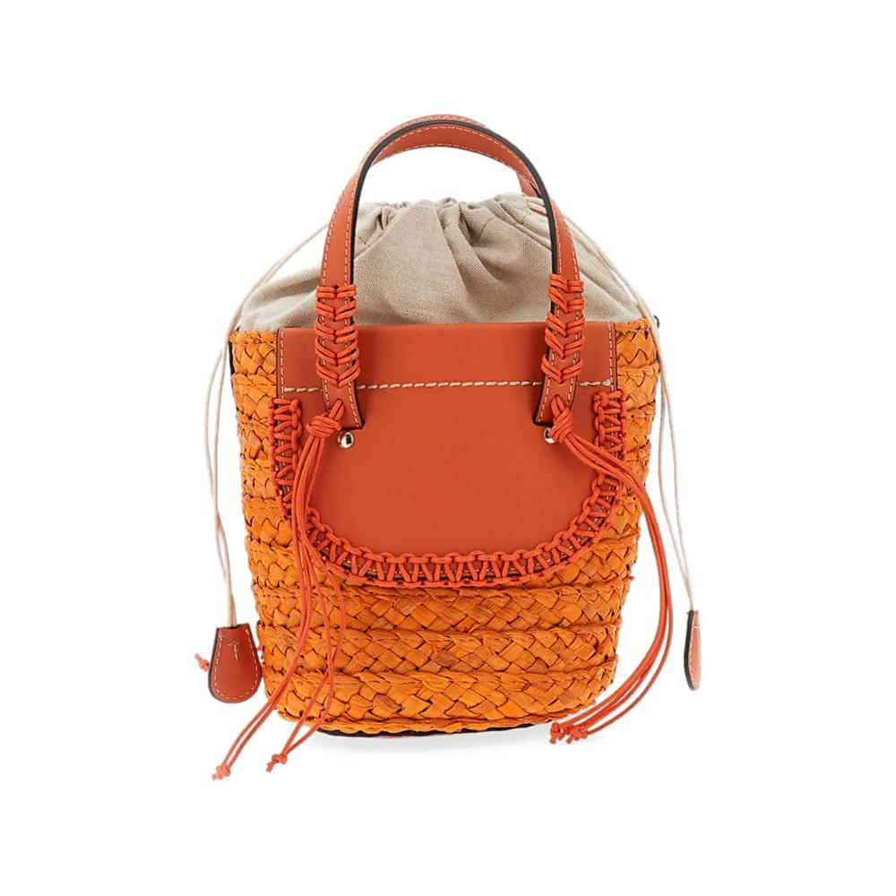 Habanera braided handle bucket bag 2