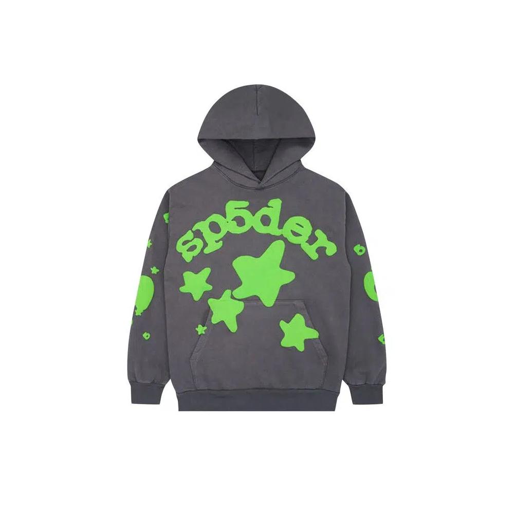 Худи Sp5der Beluga Hoodie 'Slate Grey/Green' 1