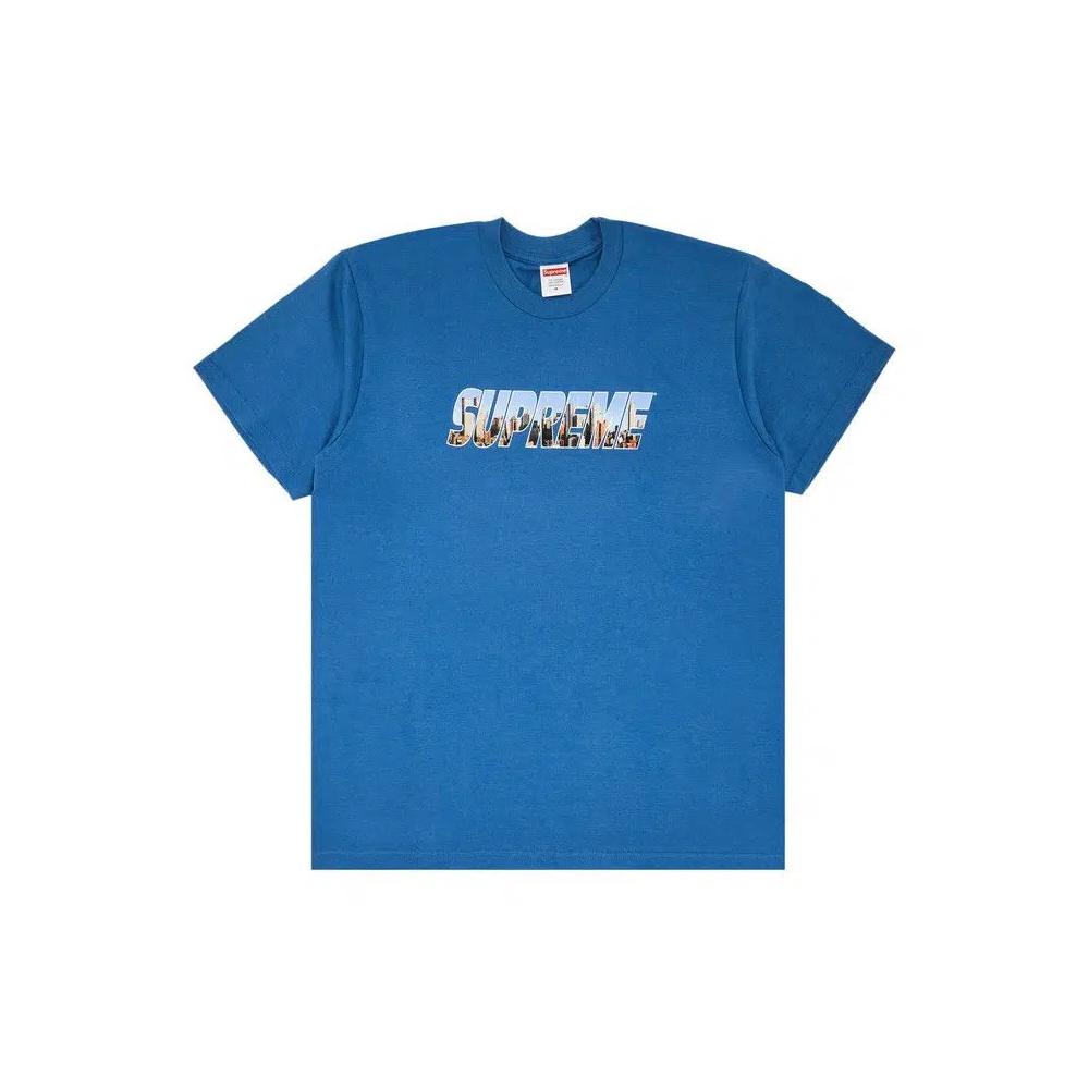 Футболки Supreme Gotham Tee 'Faded Blue' 1