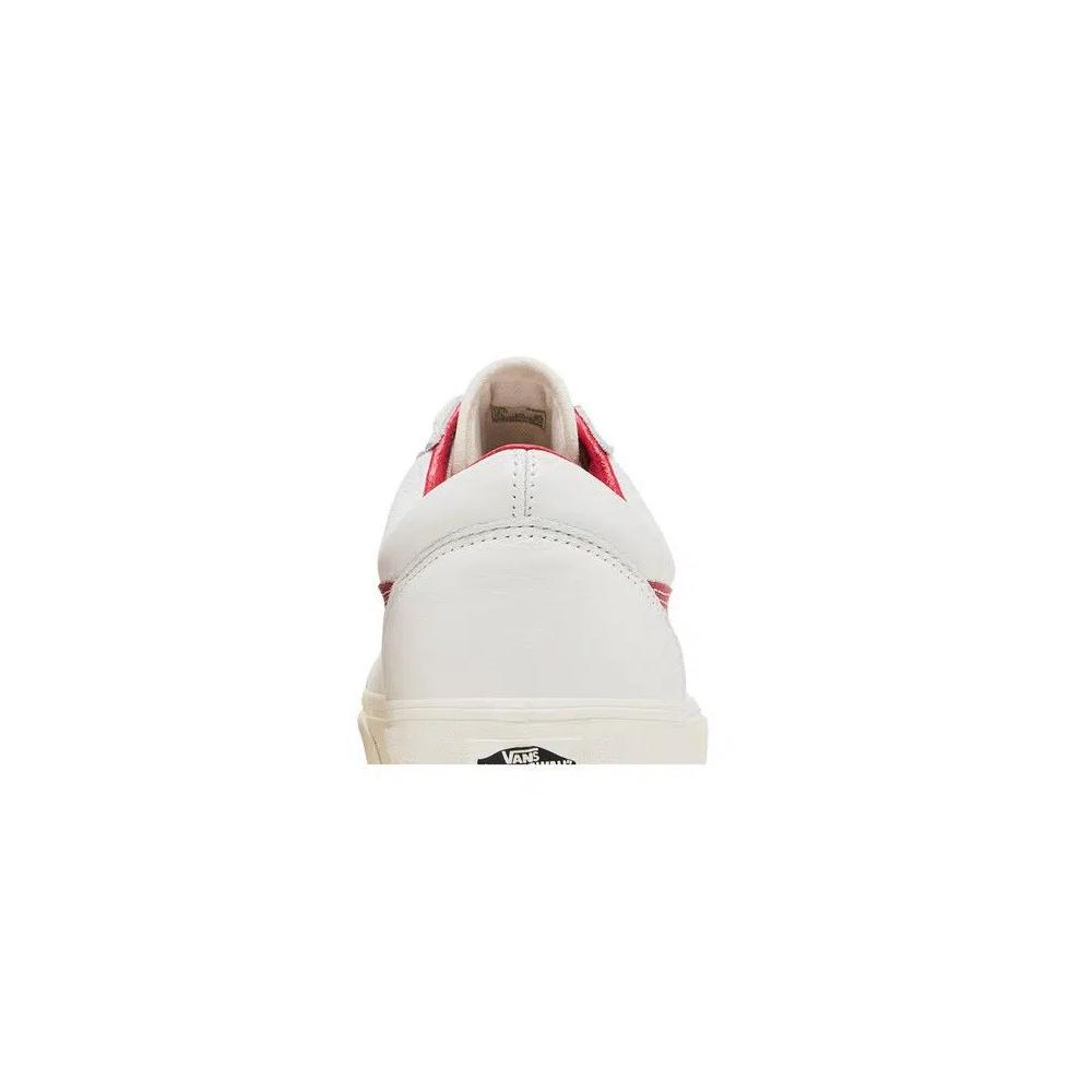 Лайфстайл Vans Old Skool 'Vintage Leather - Blanc De Blanc Red' 7