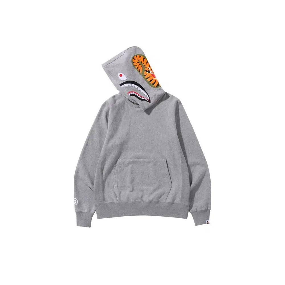 Худи BAPE Shark Pullover Hoodie 'Серый' 1