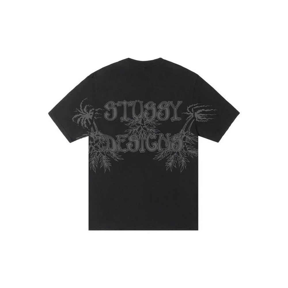 Топы Stussy Wes Palms Tee Pigment Dyed 'Black' 2