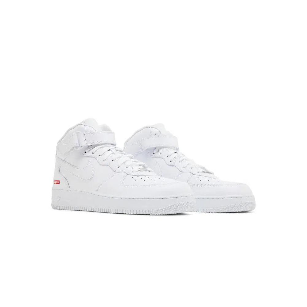Кроссовки Supreme x Nike Air Force 1 Mid 'Box Logo - Triple White' 8
