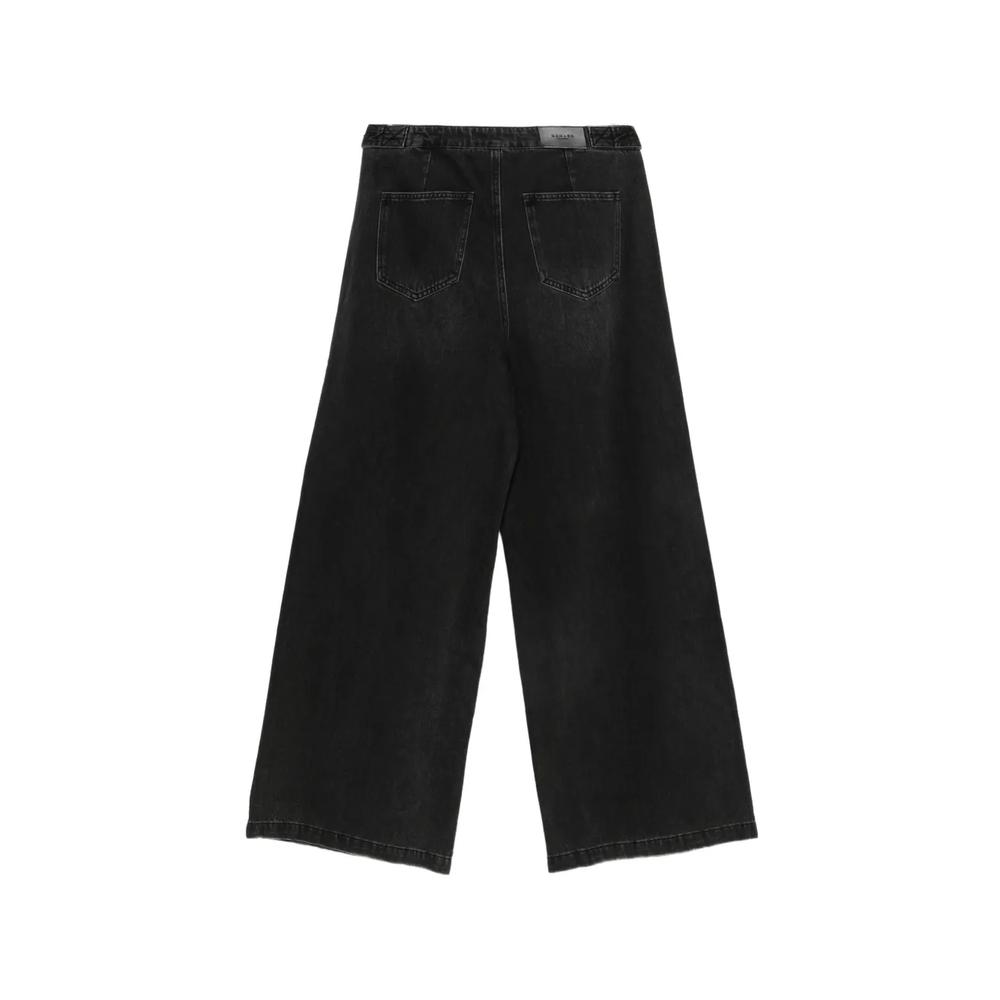 pleat-detail wide-leg jeans 2