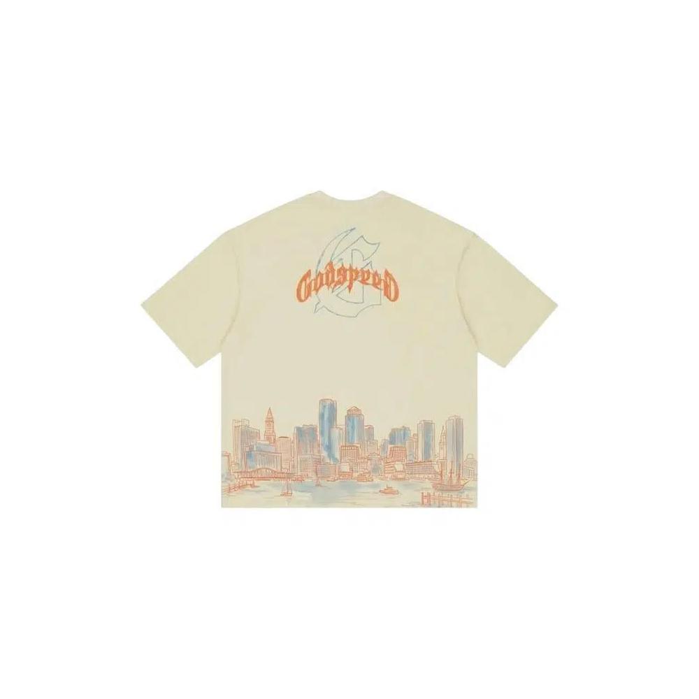 Футболка с коротким рукавом Godspeed Boston Skyline «Bone» 2