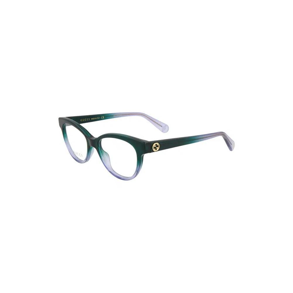 Очки Gucci Cat Eye-Frame Acetate Optical Frames «Green Green Transparent» 2