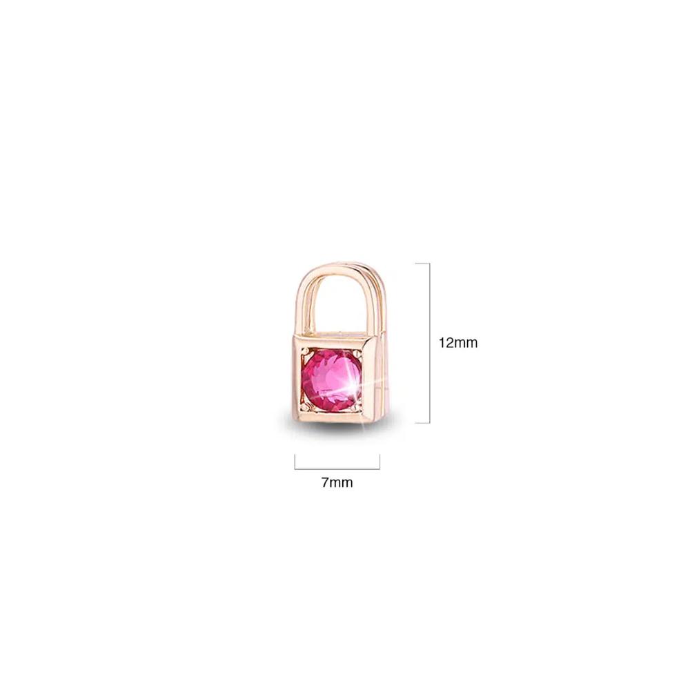 Набор колье и серёг Celeste Heart в розовом золоте с кристаллами Swarovski в подарочной коробке 8