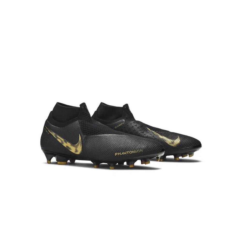 Бутсы Nike Phantom Vision Elite DF FG 'Black Metallic Vivid Gold' 8