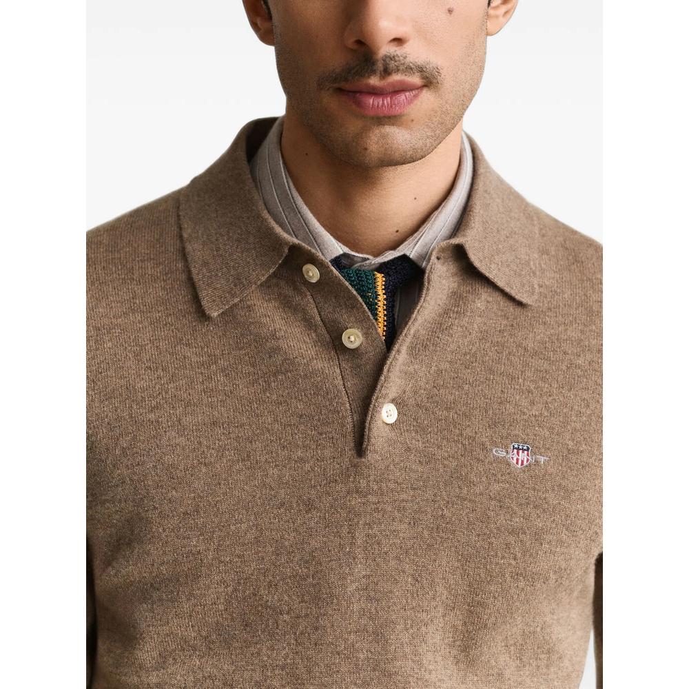 logo-embroidered wool sweater 5