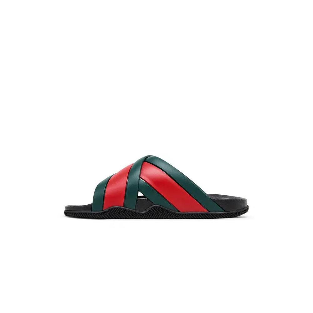 Слайды Gucci Wmns Slide Web Stripe 'Black' 3