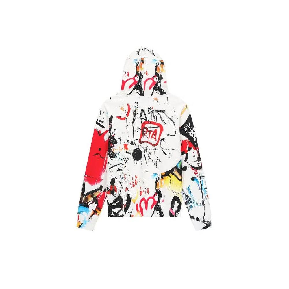 Худи RtA Dion Hoodie 'White Graffiti' 2