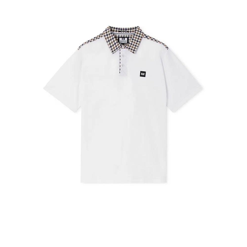 МУЖСКОЙ БЕЛЫЙ ПОЛО COSTA MID HOUSE CHECK COLLAR 5