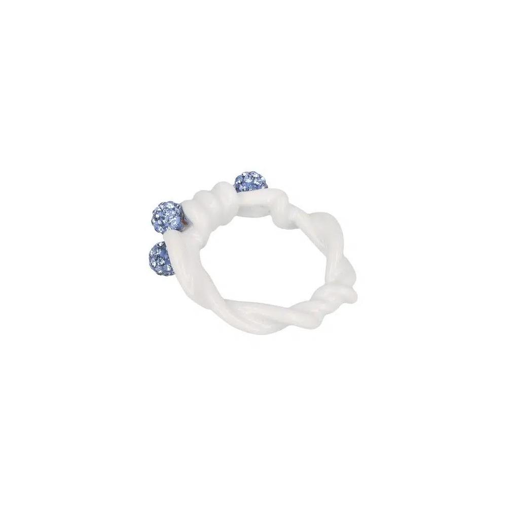 Кольца Givenchy Twisted Crystal Ring 'Off White' 2