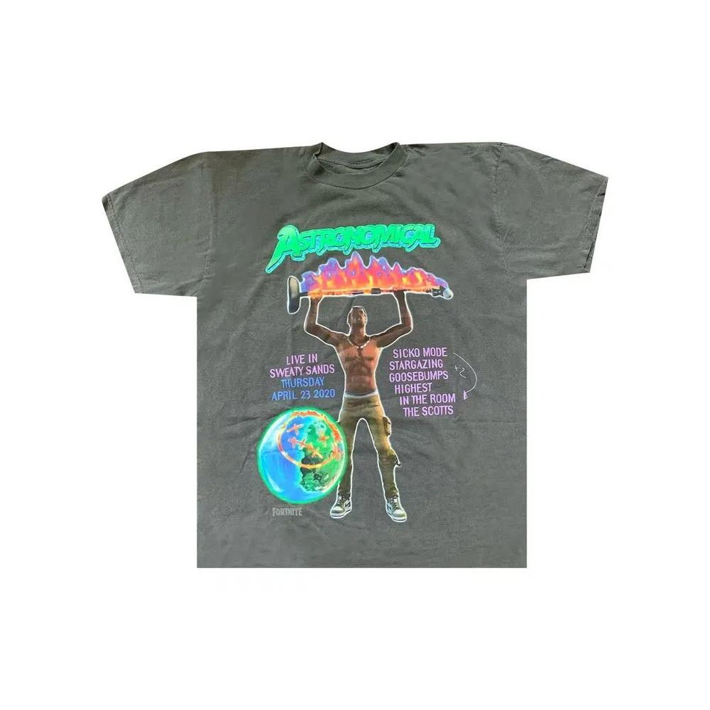 Футболки Cactus Jack by Travis Scott Back Bling T-Shirt 'Graphite' 1