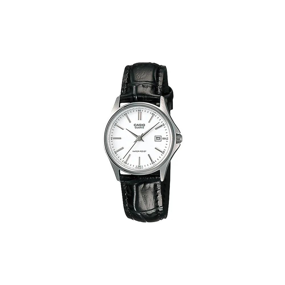 Мужские аналоговые часы LTP-1183E-7A Black Leather Strap 1