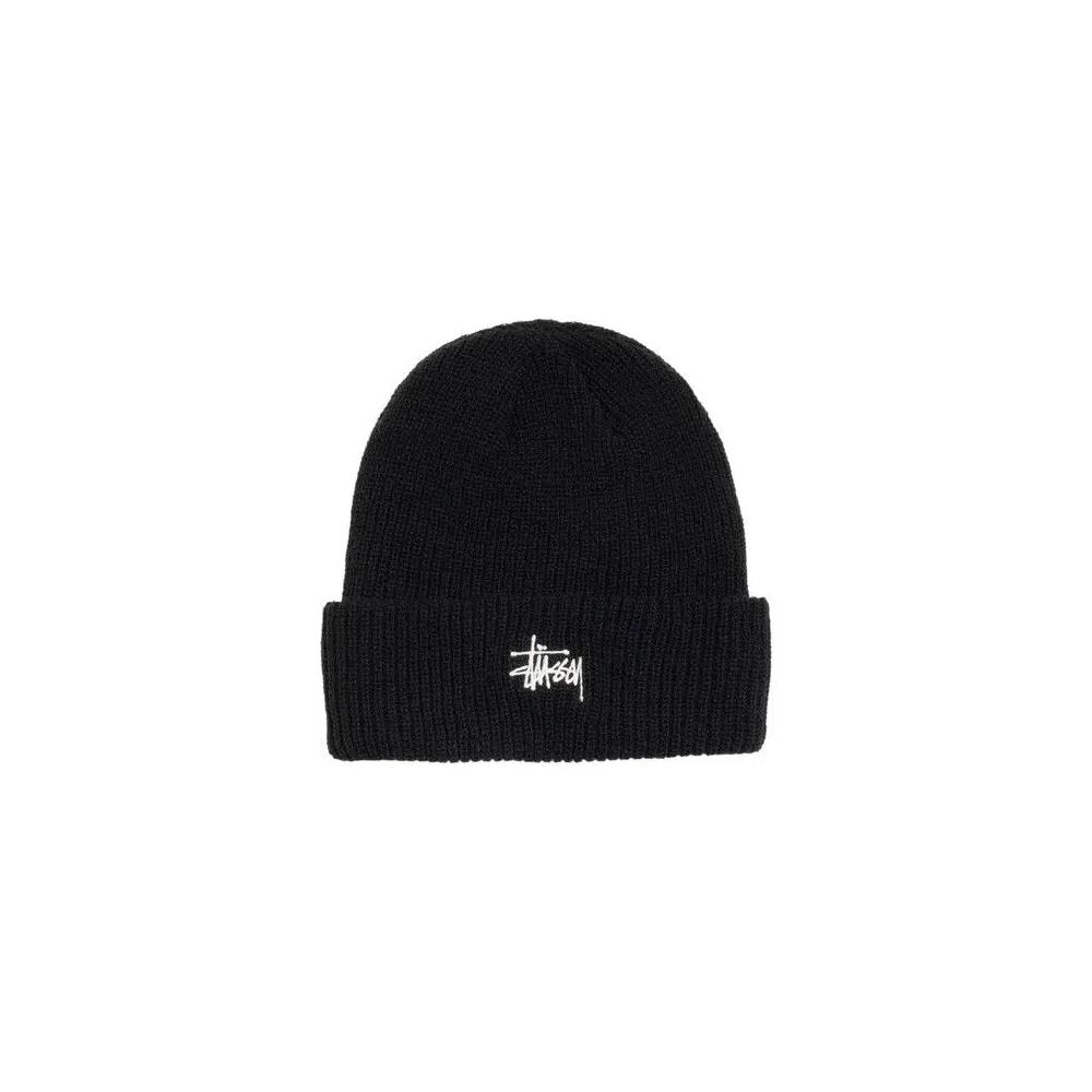 Бини Stussy Basic Cuff Beanie 'Black' 1