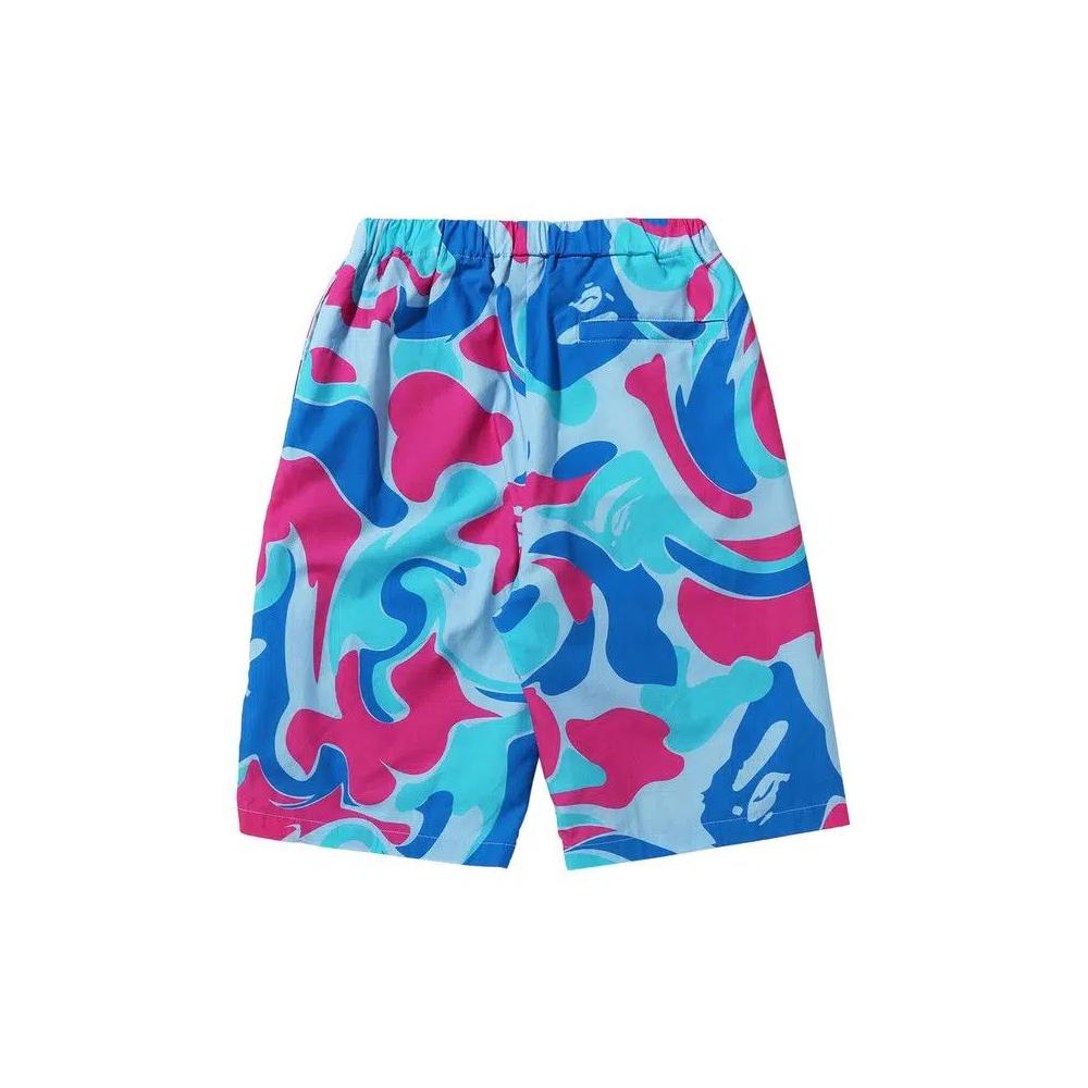 BAPE Marble Camo Shorts 'Синий' 2
