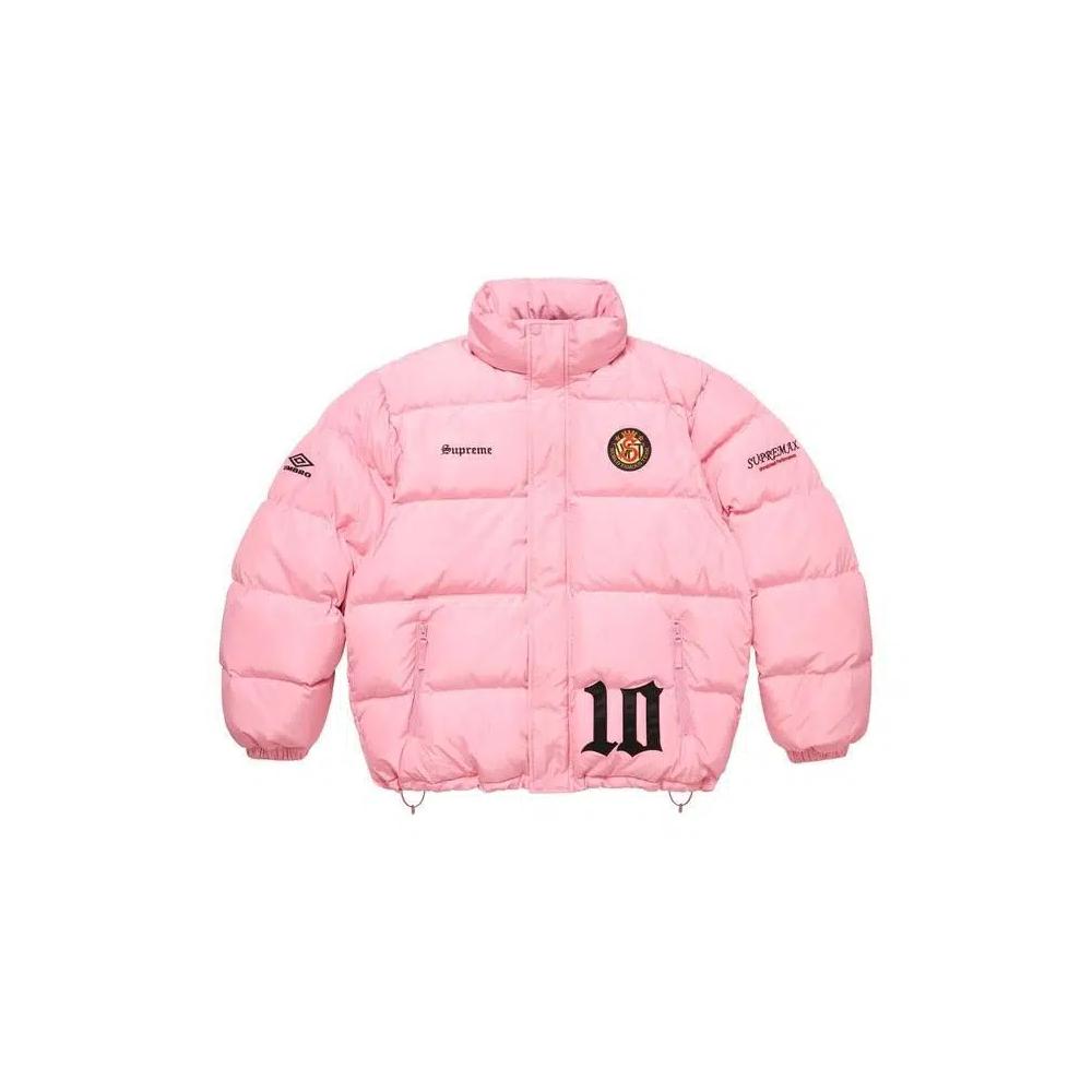 Пуховики Supreme x Umbro Down Puffer Jacket 'Pink' 1