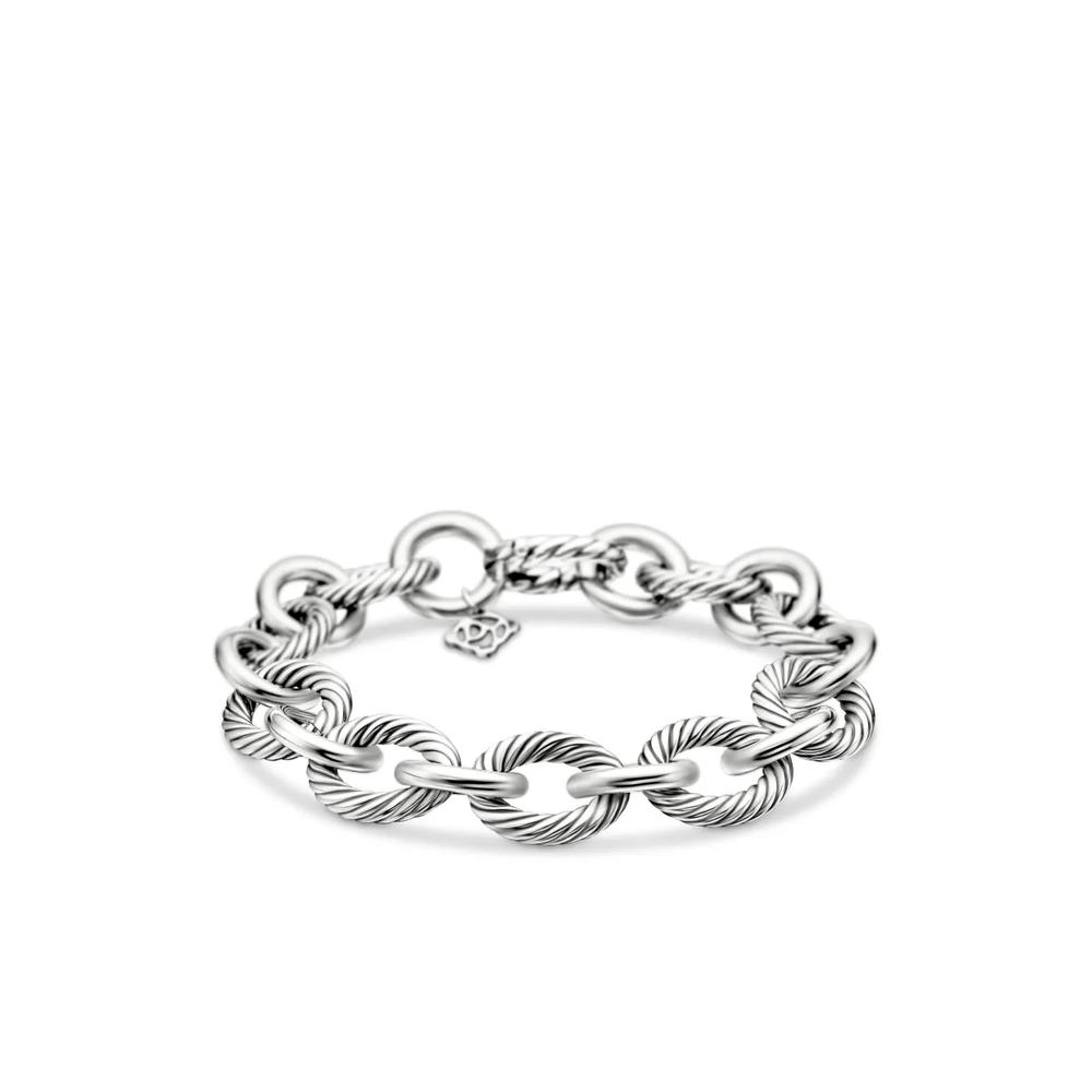 Серебряный браслет Oval Link (12 мм) 1