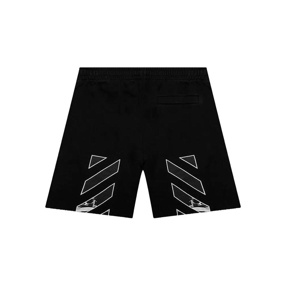 Шорты Off-White Caravag Arrow Sweatshort 'Черный' 2