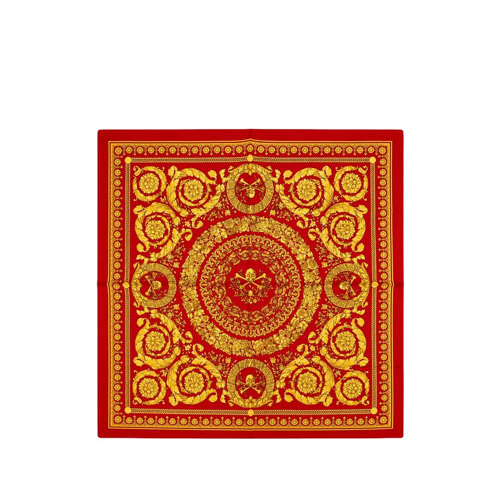 Barocco-print silk scarf 1