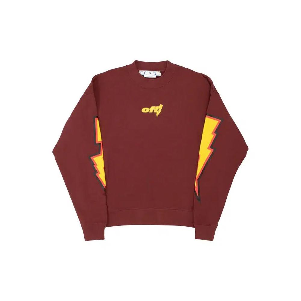 Свитеры Off-White Thunder Stable Skate Crewneck 'Barolo Yellow' 1