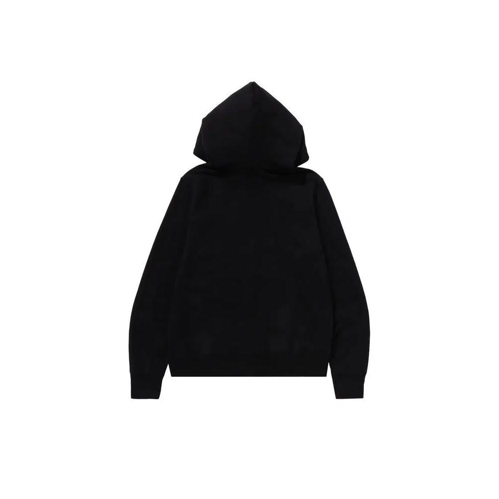 Молнии BAPE One Point Full Zip Hoodie 'Black' 2
