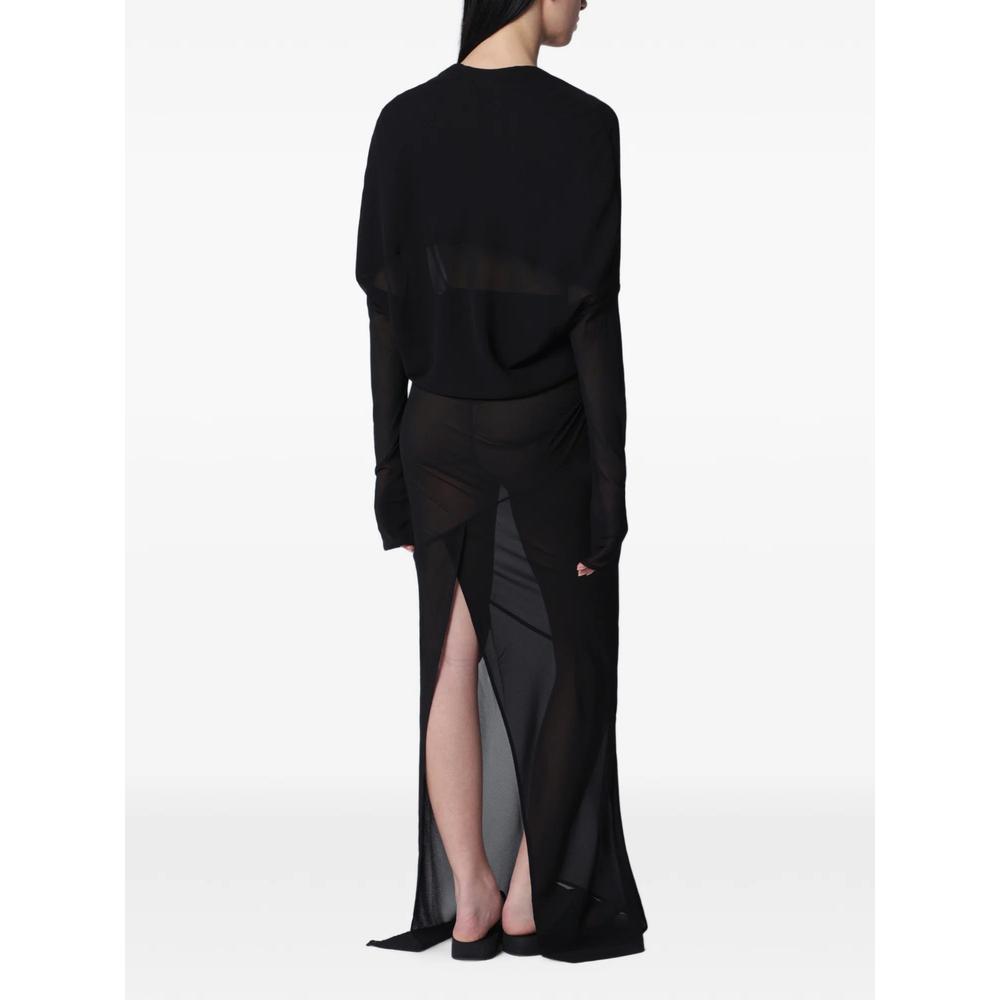 sheer V-neck maxi dress 3