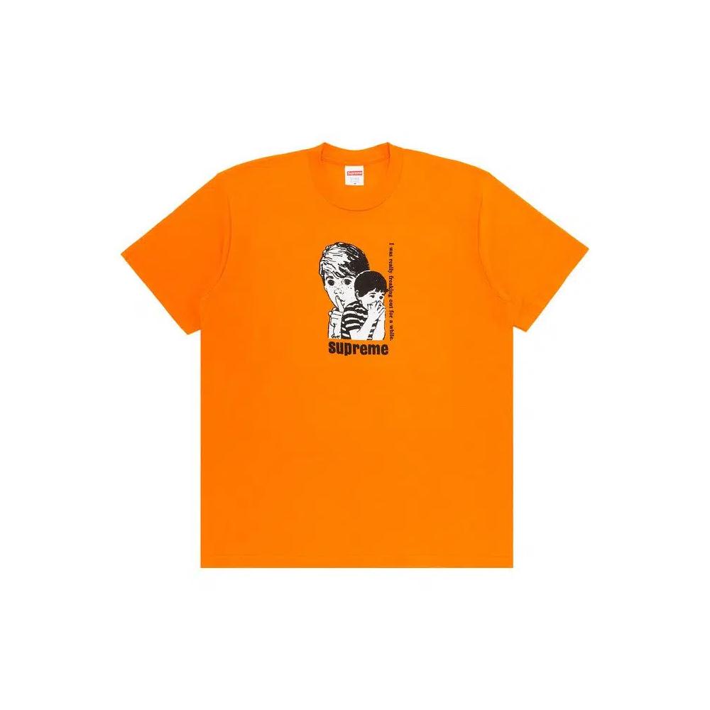 Футболки Supreme Freaking Out Tee 'Orange' 1