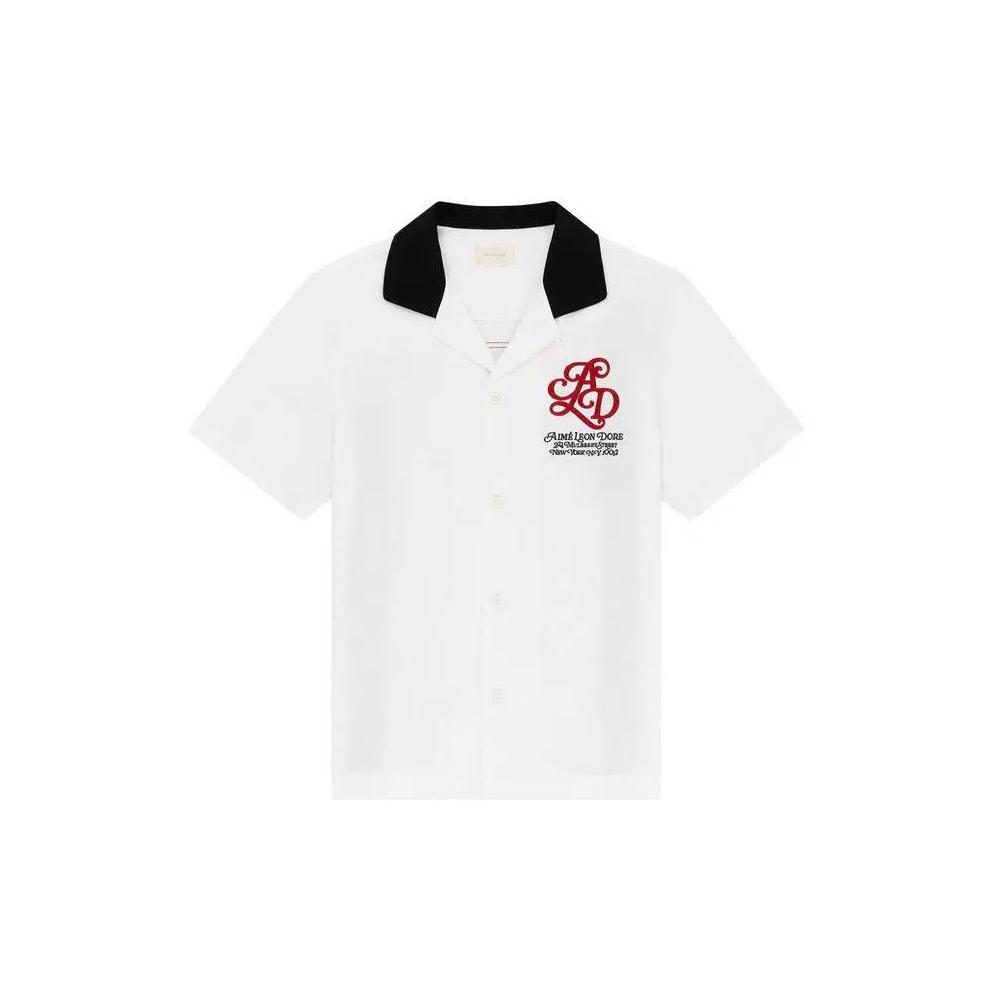 Рубашки на пуговицах Aimé Leon Dore Monogram Bowling Shirt 'Bone White' 1