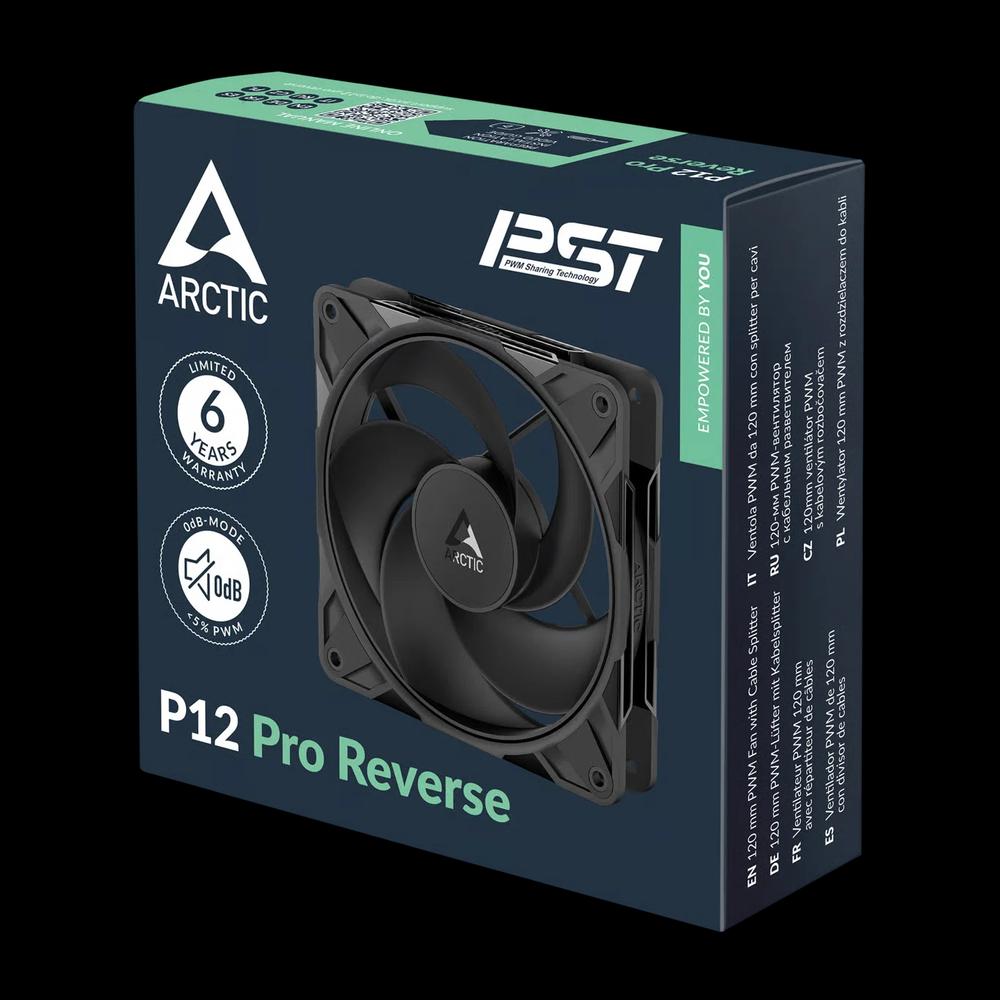 ARCTIC P12 Pro Reverse PST вентилятор - чёрный 6