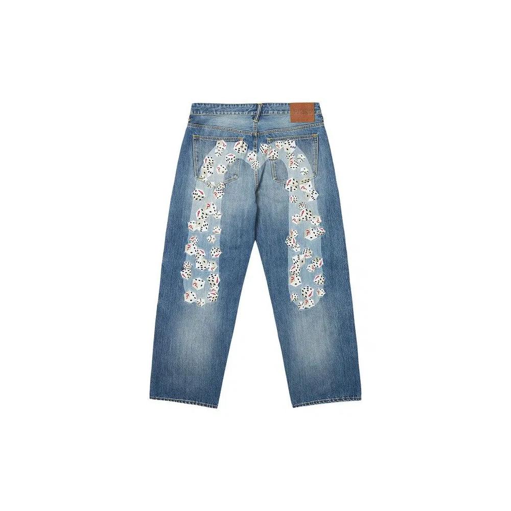 Джинсы Palace x Evisu Dice Denim Jean 'Light Wash' 2