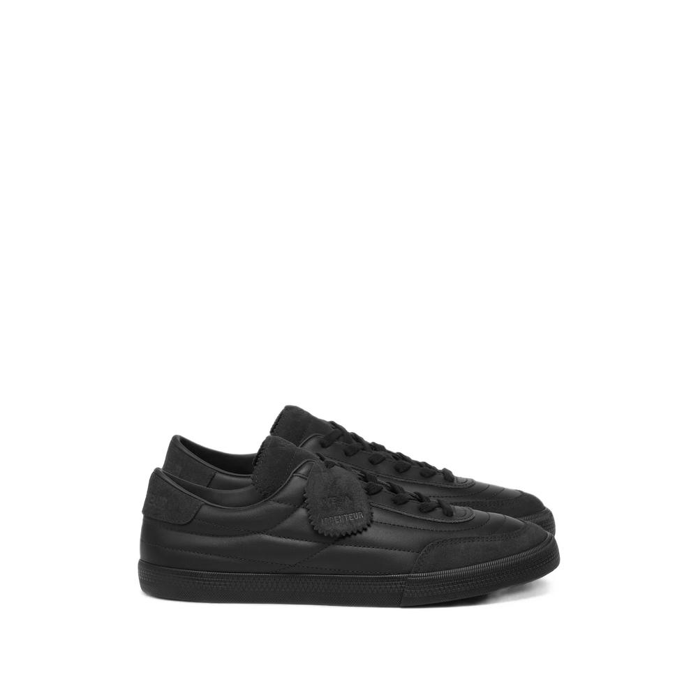 quilted panelled leather sneakers 1