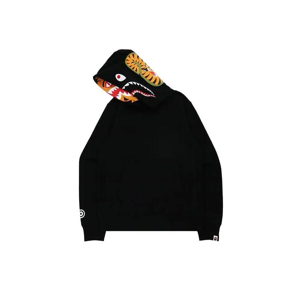 Худи BAPE Shark x Tiger Pullover Hoodie 'Black' 2