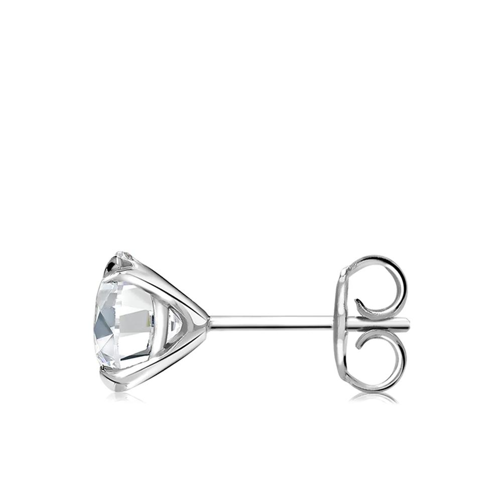 Серьги-гвоздики Windsor из белого золота с бриллиантами 2