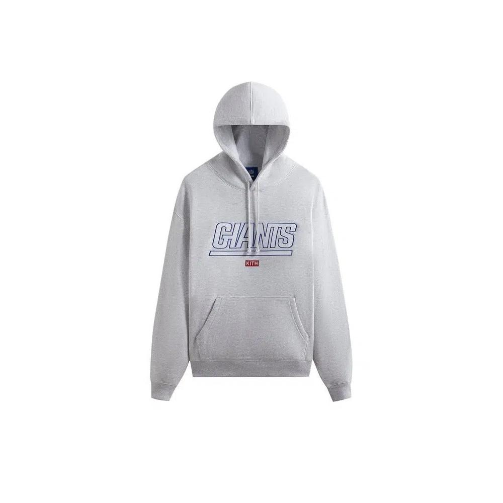 Худи Kith For The NFL: Giants Laurel Hoodie 'Light Heather Grey' 1