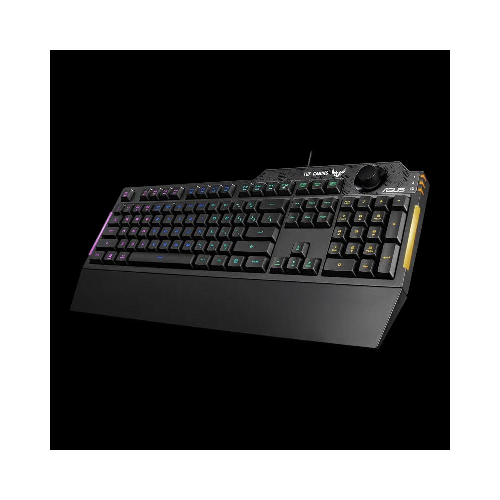 ASUS TUF GAMING K1 RGB водонепроницаемая мембранная игровая клавиатура 1