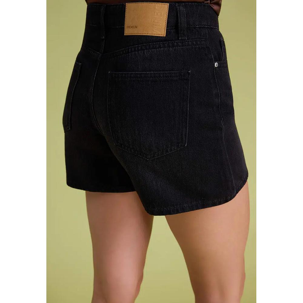 Премиальные черные шорты из смесовой ткани Tencel в стиле City Boy Twoss26Sr186 3