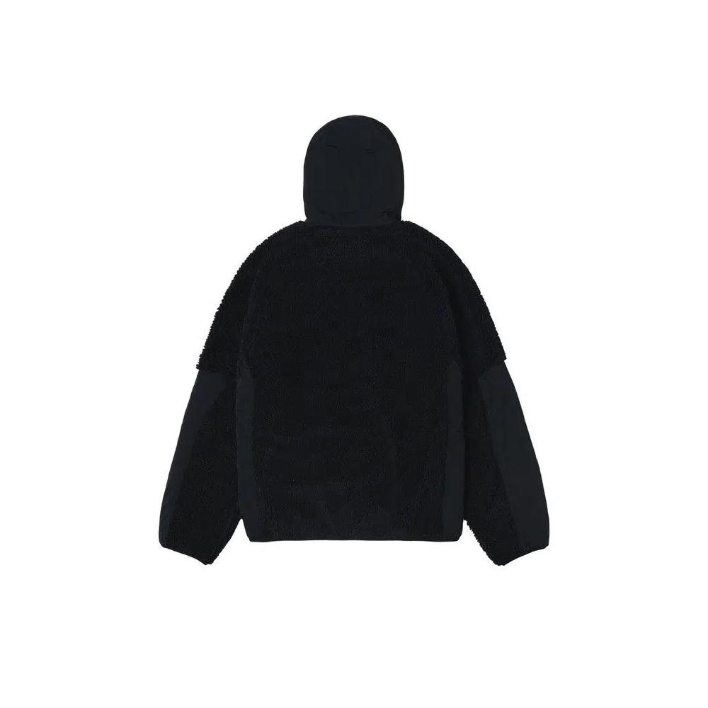 Куртки Stussy Sherpa Paneled Hooded Jacket 'Black' 2