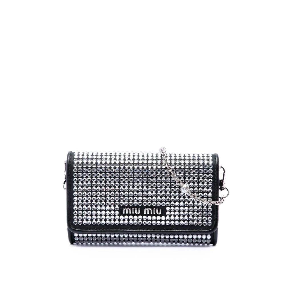 Сумка через плечо Soft Nappa Crystal Embellished Wallet on Chain (2012-2026 годы) 1
