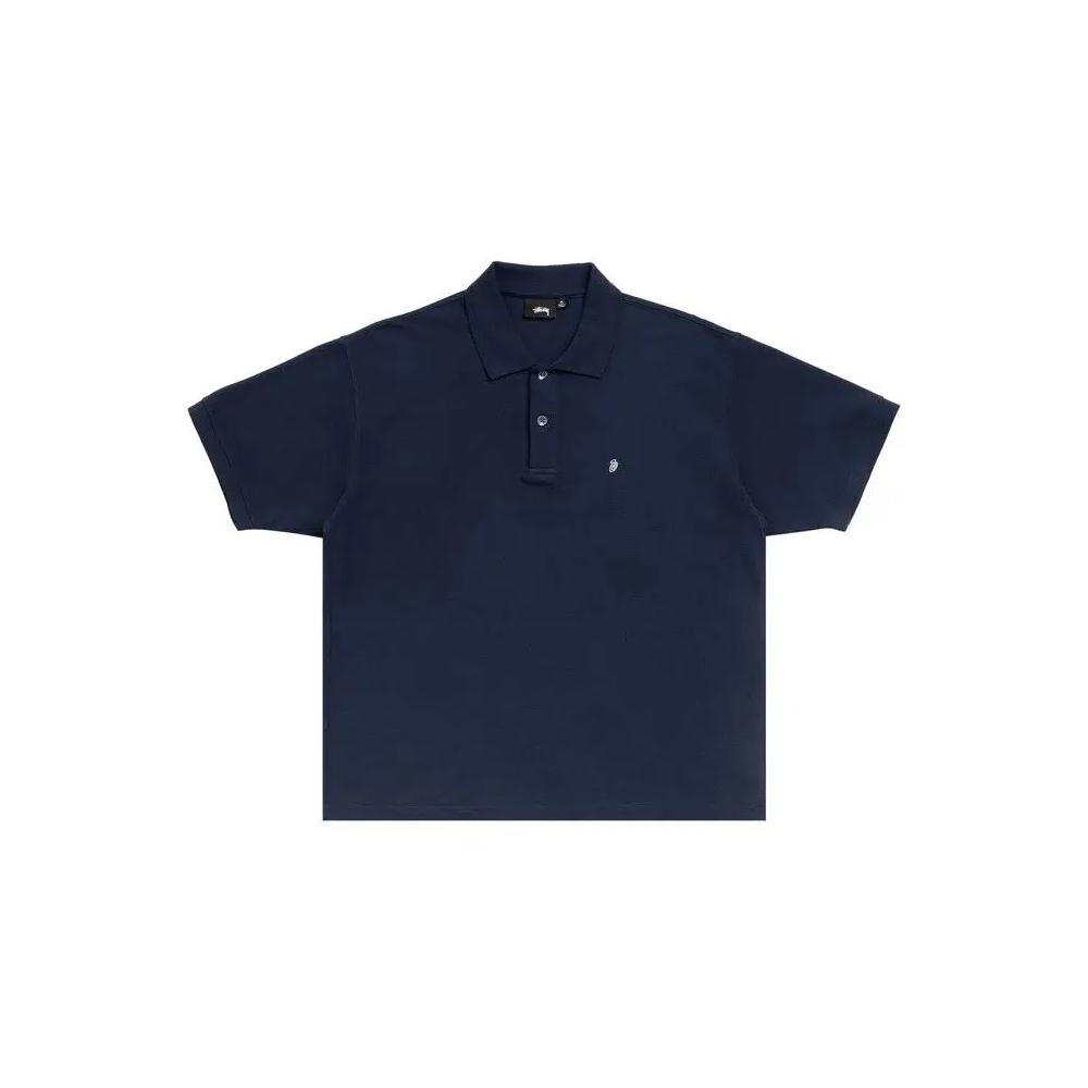 Поло Stussy Classic Pique Polo Shirt 'Navy' 1