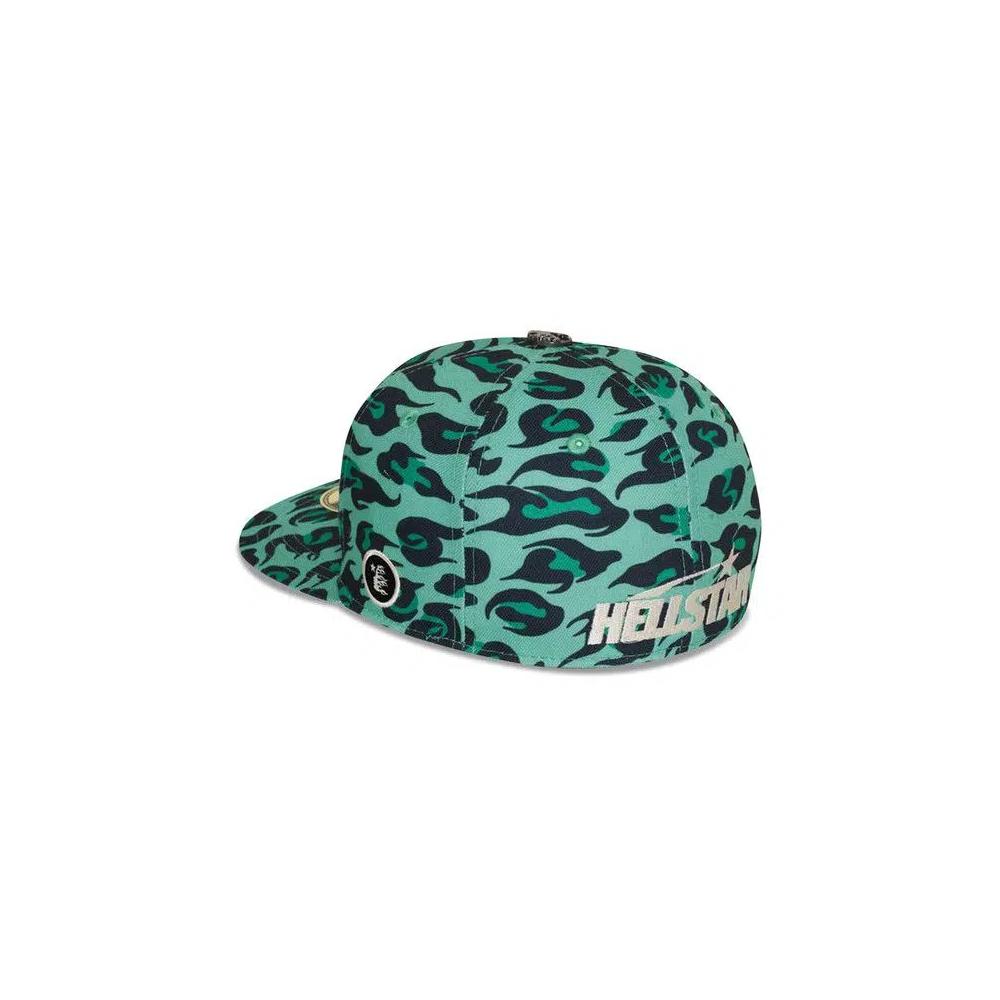 Шапки Hellstar Cheetah Print Fitted Hat 'Зеленый' 2