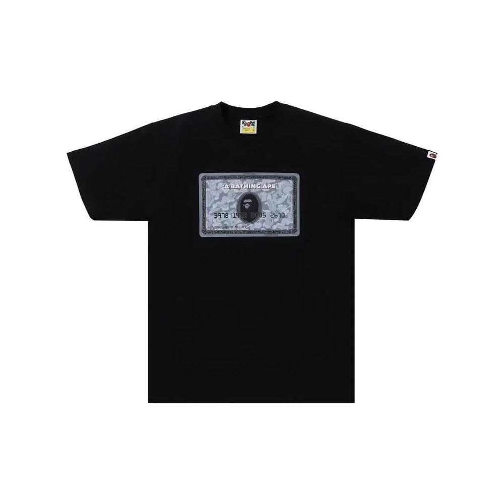 Футболки с коротким рукавом BAPE Card Tee 'Black/Silver' 1
