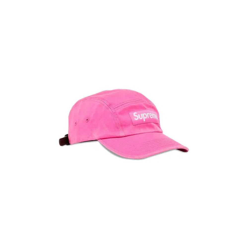 Кепки Supreme Washed Chino Twill Camp Cap «Розовый» 2