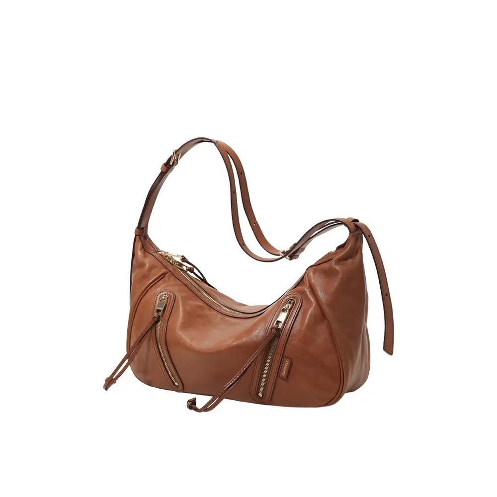 Ursula V11 2-Way Drape Hobo / Crossbody Bag - Карамель 2