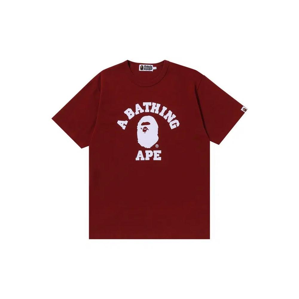 Футболки BAPE College Heavy Weight Tee 'Red' 1