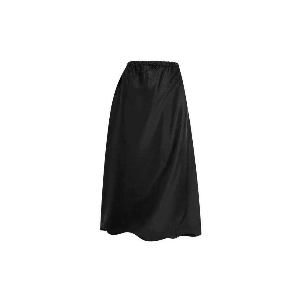 Юбки Bottega Veneta Washed Twill Skirt 'Double Black' 1