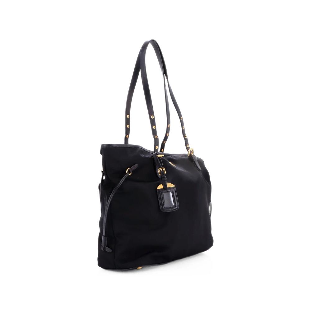 Belted Tessuto and Leather Medium tote bag 3